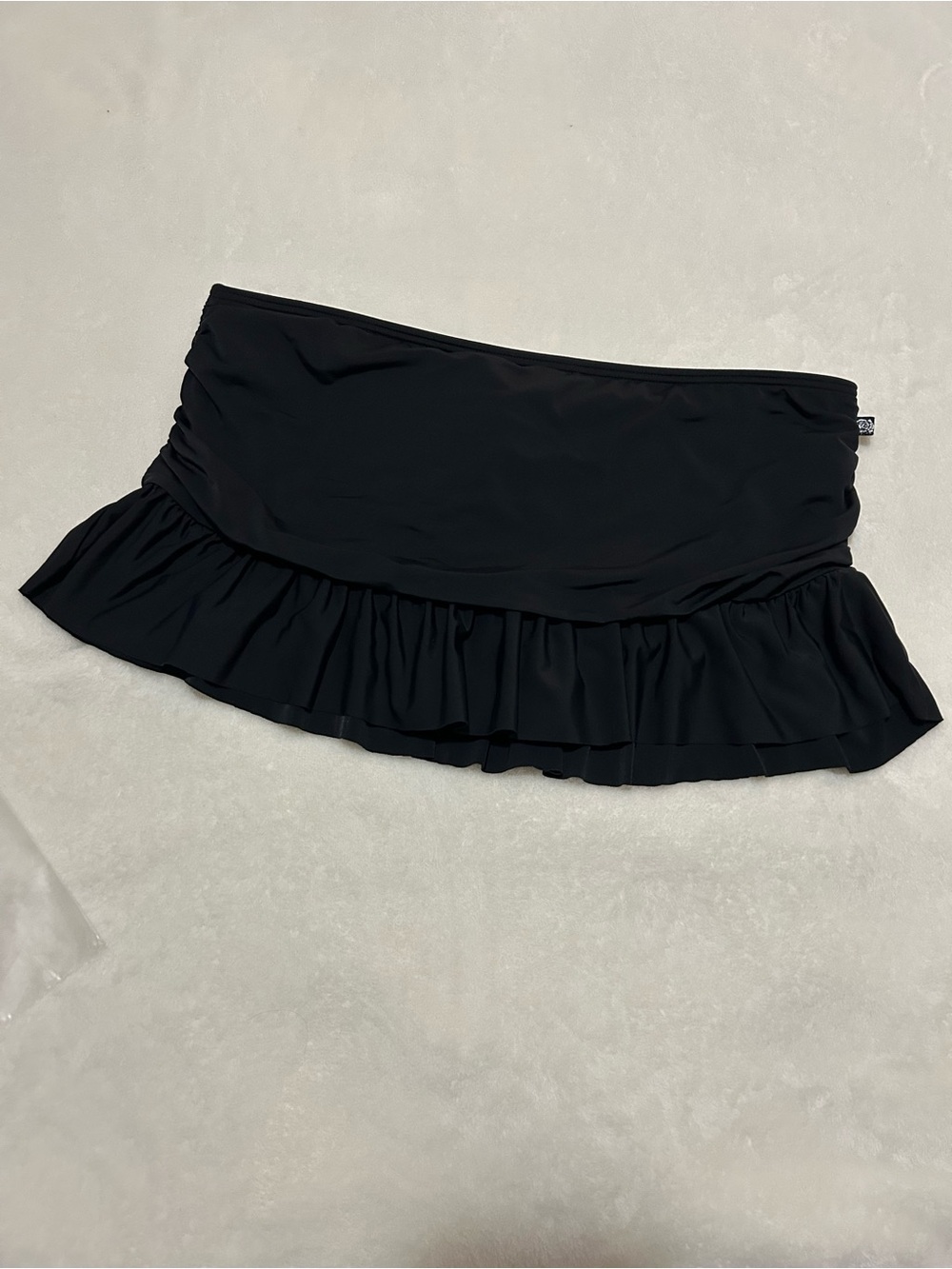 La Vie En Rose Black Ruffle Mini Shorts swimwear